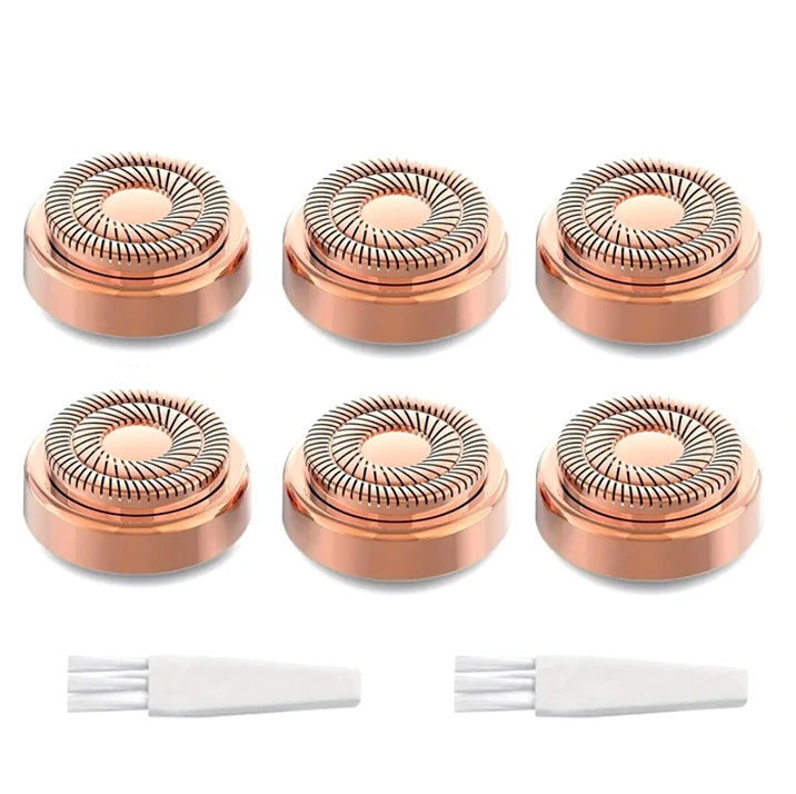 2024 New Epilator Face Hair Removal USB Electric Eyebrow Trimmer 6PCS Heads 2PCS brus