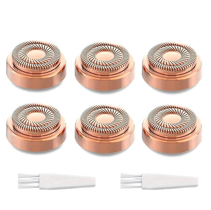 2024 New Epilator Face Hair Removal USB Electric Eyebrow Trimmer 6PCS Heads 2PCS brus
