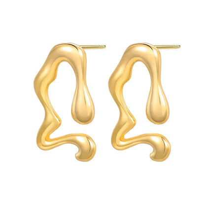 925 Sterling Silver Gold Hoop Earrings Halloween Pumpkin Skull Christmas Tree Zircon Studs for Women DIY Jewelry