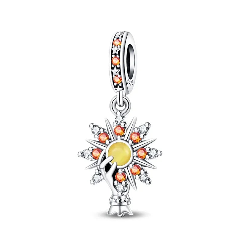 925 Sterling Silver Tarot Death God Charm Beads for Necklace and Bracelet DIY Fine Jewelry Gifts