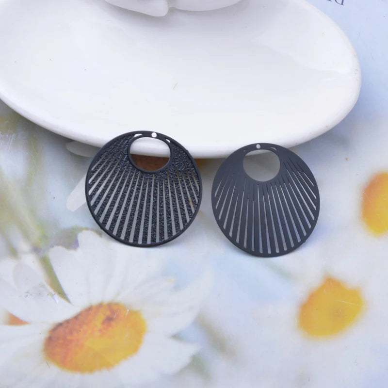 Brass Leaf Sunflower Waterdrop Charms Set for DIY Jewelry Making