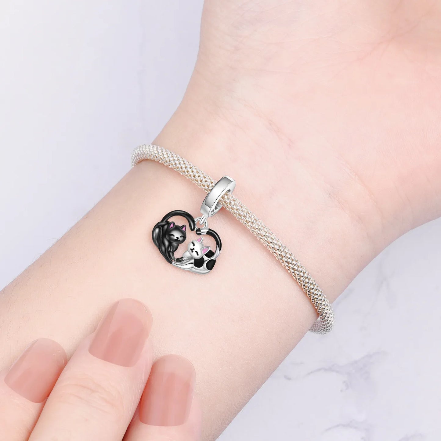 925 Sterling Silver Cute Pet Animal Pendant Charm Gift