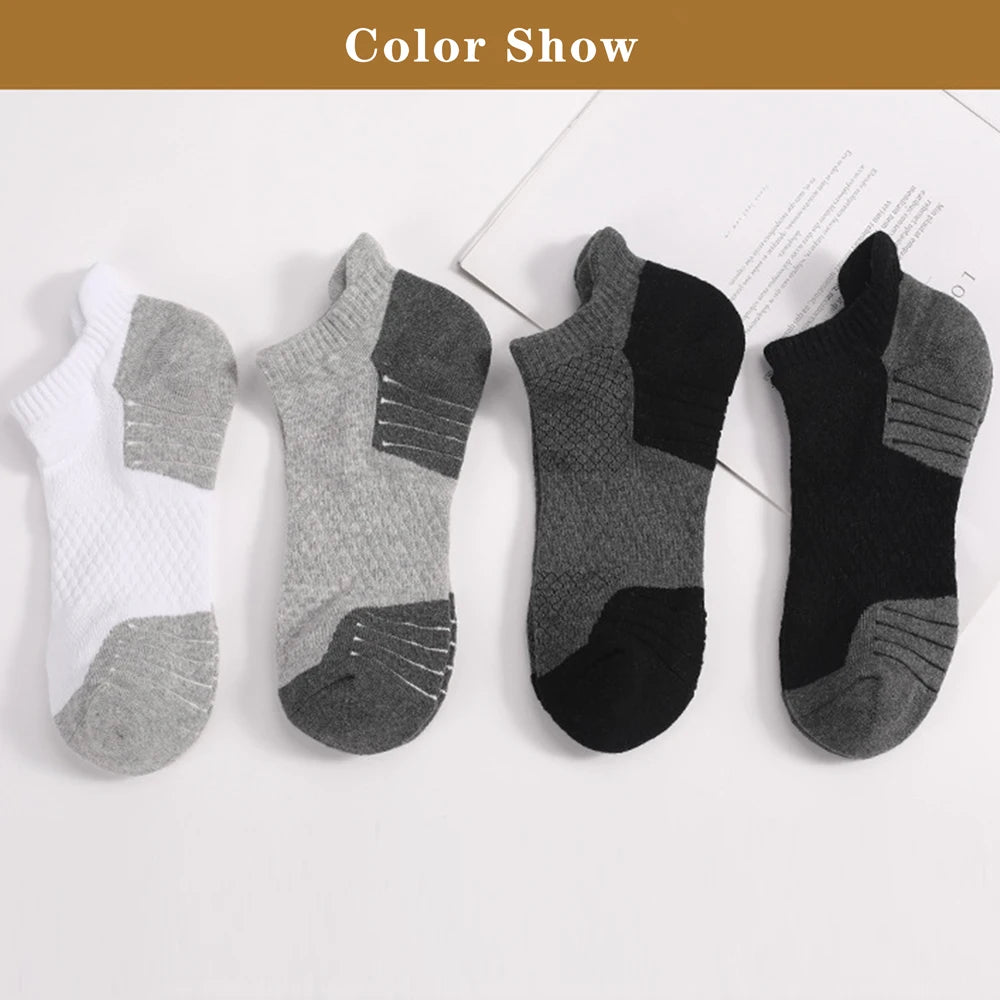 3 Pairs Cotton Thickened Sports Socks Breathable 35 To 50