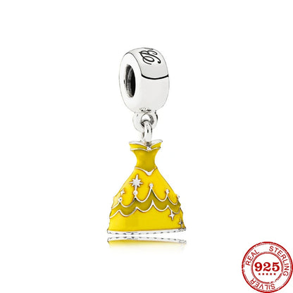 Mermaid Princess 925 Silver Dangle Charm Top Rated DIY Jewelry for Bracelets and Necklaces F115