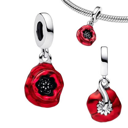 Festive Charm 925 Sterling Silver Christmas Bell Trojan Candy Zircon Bead for Bracelet and Necklace DIY Fine Jewelry Gift