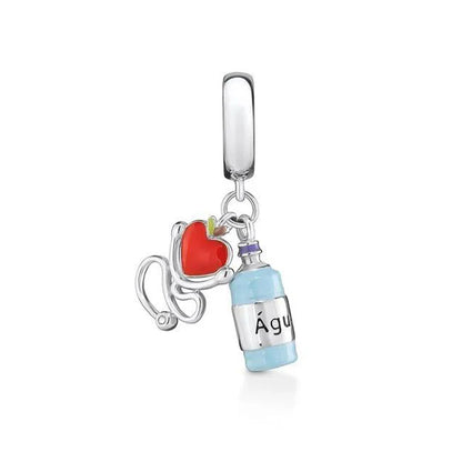 925 Sterling Silver Nurse Cross DIY Charms Beads Zircon