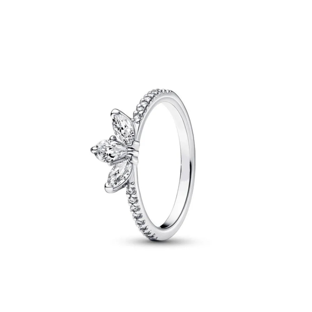 Elegant 925 Sterling Silver Zircon Ring for Women Mother's Day Gift B5923
