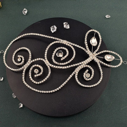 DZ165 Luxury Bridal Crystal Tiara Headband for Weddings and Proms