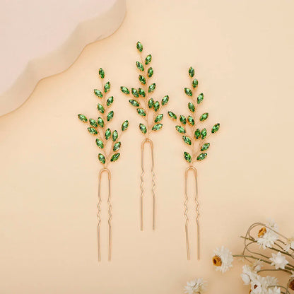 Elegant Rhinestone Bridal Hairpins with 7 Colors Flower Design for Weddings and Parties