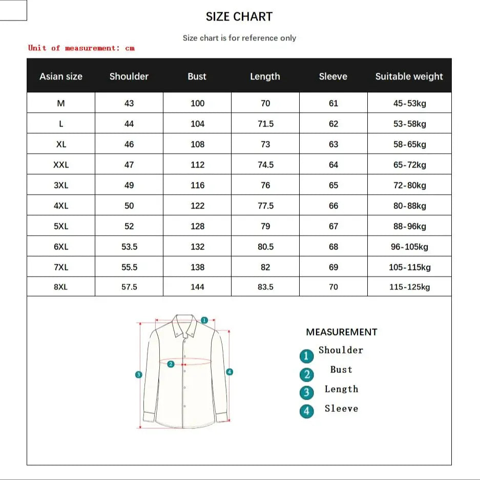 New Plus Size Men Solid Color Business Shirt Slim White Long Sleeve WHITE