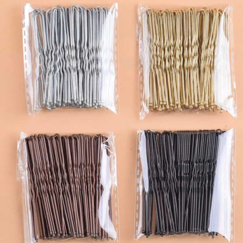 Elegant U Shaped Hairpins Set for Bridal and Fashion Hair Styling