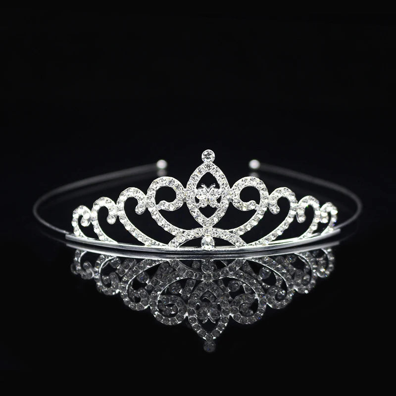 Elegant Crystal Princess Tiaras for Girls Wedding Party Hair Accessories