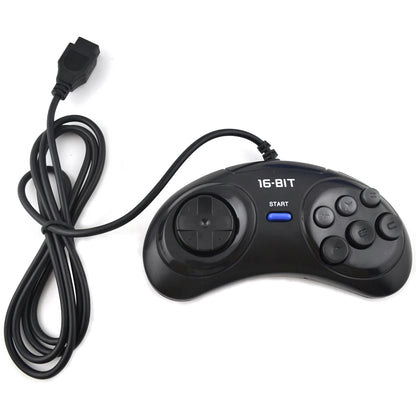 SEGA Genesis 16 Bit 6 Button USB Gamepad Compatible With Mega Drive Ergonomic Retro Controller Single Or Twin Pack
