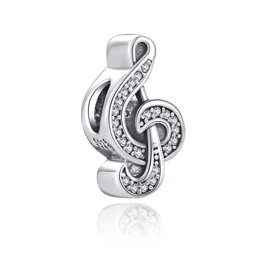 Exquisite 925 Silver Heart-Shaped Beads with Crystal Ball Pendant for DIY European Bracelets