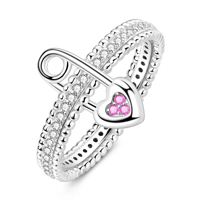 925 Silver Bow Ring with Zircon Bee Design for Women Mothers Day Gift Classic Fashion Jewelry Anniversary Birthday DIY Present for Mom