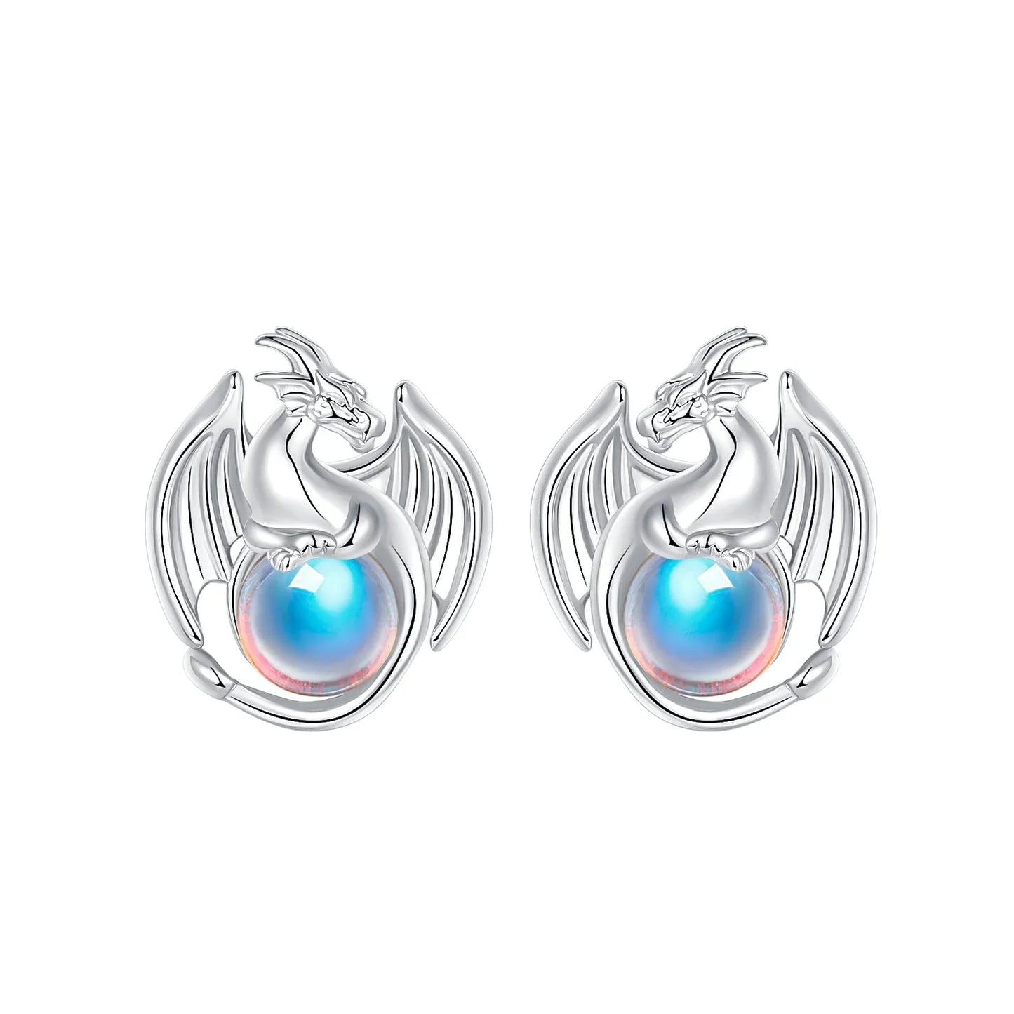 925 Sterling Silver Skull Pumpkin Cross Hoop Earrings Sparkling Zircon Glamorous Women Jewelry