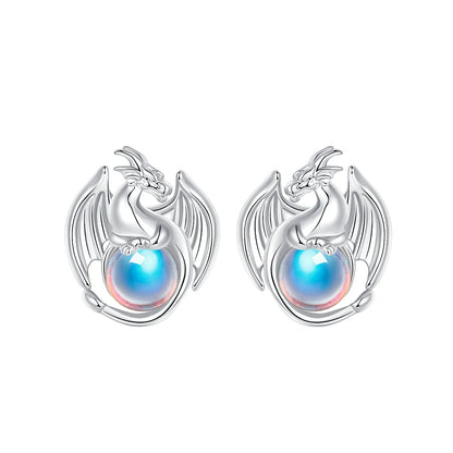 925 Sterling Silver Skull Pumpkin Cross Hoop Earrings Sparkling Zircon Glamorous Women Jewelry