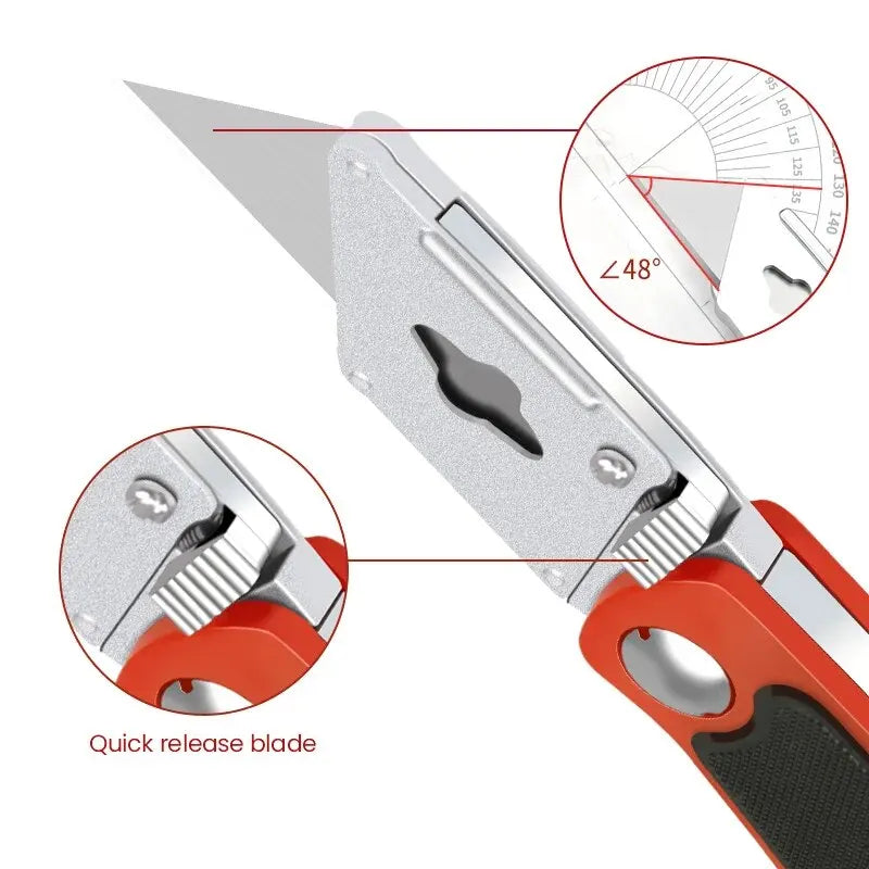 AIRAJ Multifunctional Utility Knife Heavy Duty 18mm Blade