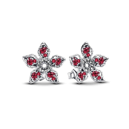 Hot Selling 925 Silver Square Leaf Sun and Moon Shaped Earrings Perfect Gift for European Women P2408