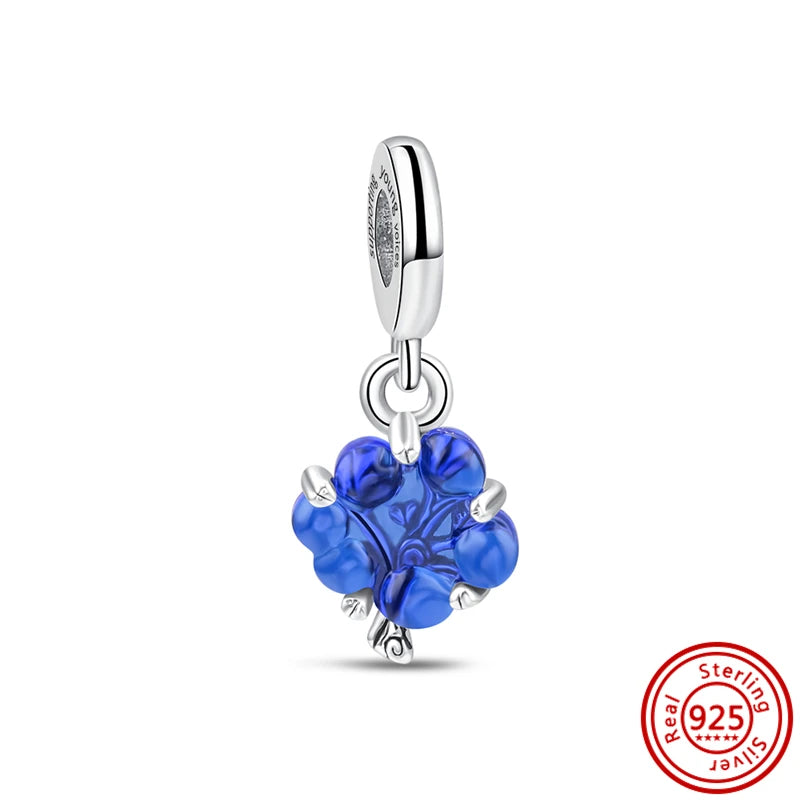 925 Silver Lucky Crown Butterfly Heart Family Tree Beads