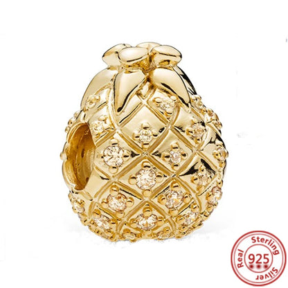 Fit Original Pantaro 925 Silver Zodiac Charm Bracelet with Colorful Zircon Beads N008