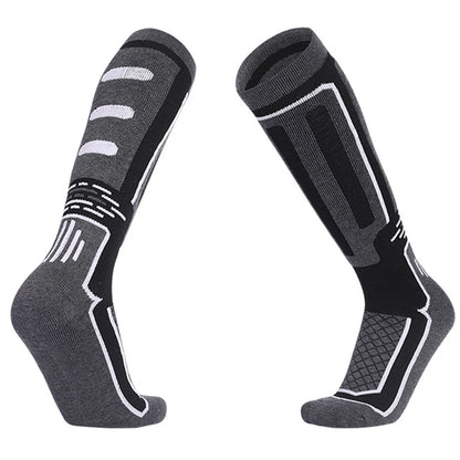 Mens Cotton Knee High Thermal Ski Socks For Winter Use