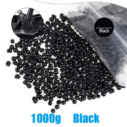 Painless Hard Wax Beans for Bikini and Body Hair Removal with Heating Wax Machine - Fast and Gentle Depilatory Solution