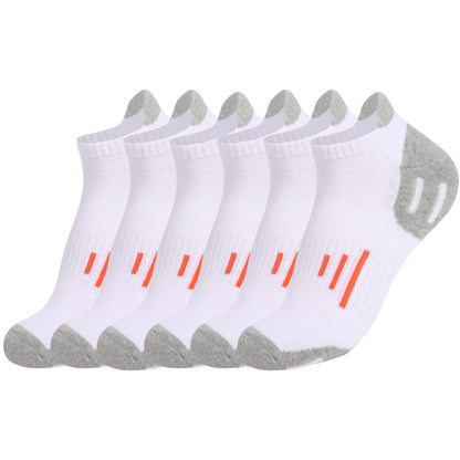 6 Pairs Unisex Terry Sole Running Socks Thick Cotton