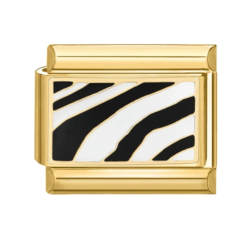Golden Charm Italian Links for DIY Stainless Steel Bracelet Making