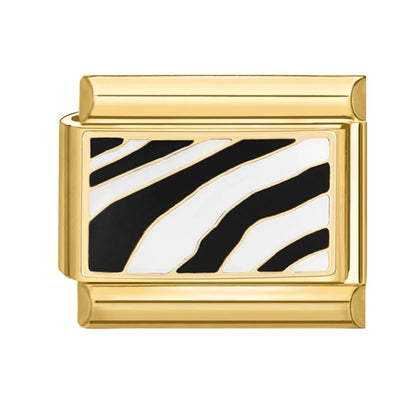 Golden Charm Italian Links for DIY Stainless Steel Bracelet Making