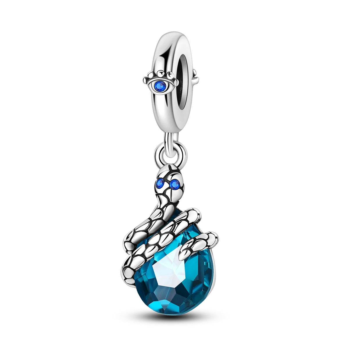 CharmBeads 925 Silver Blue Series DIY Bracelet Charms Top Rated Fashion Pendants KTC1132