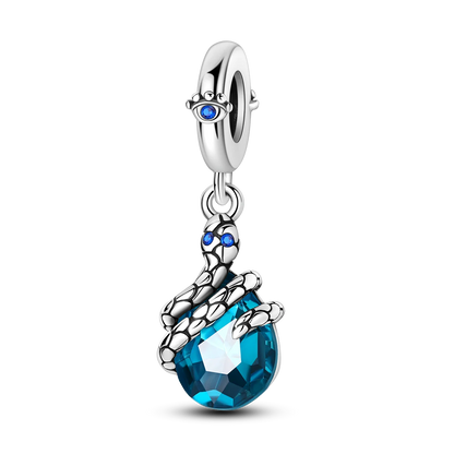 CharmBeads 925 Silver Blue Series DIY Bracelet Charms Top Rated Fashion Pendants KTC1132