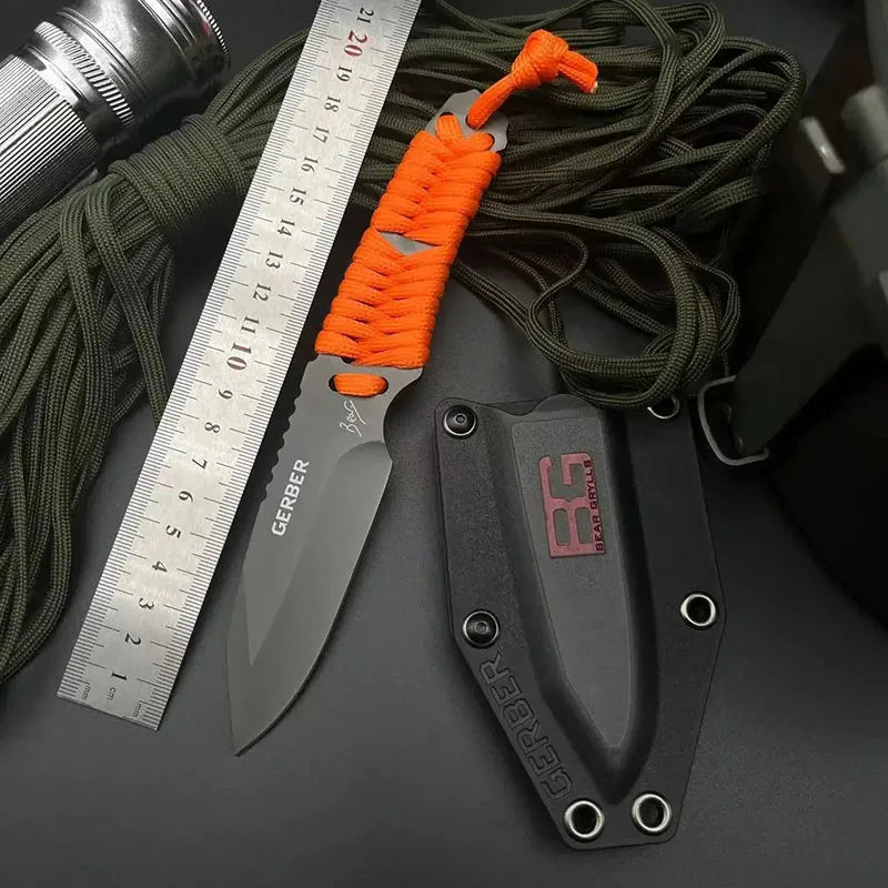 1pc Multi-Purpose Outdoor Knife, EDC Pocket Knife, Fixed Blade with Scabbard