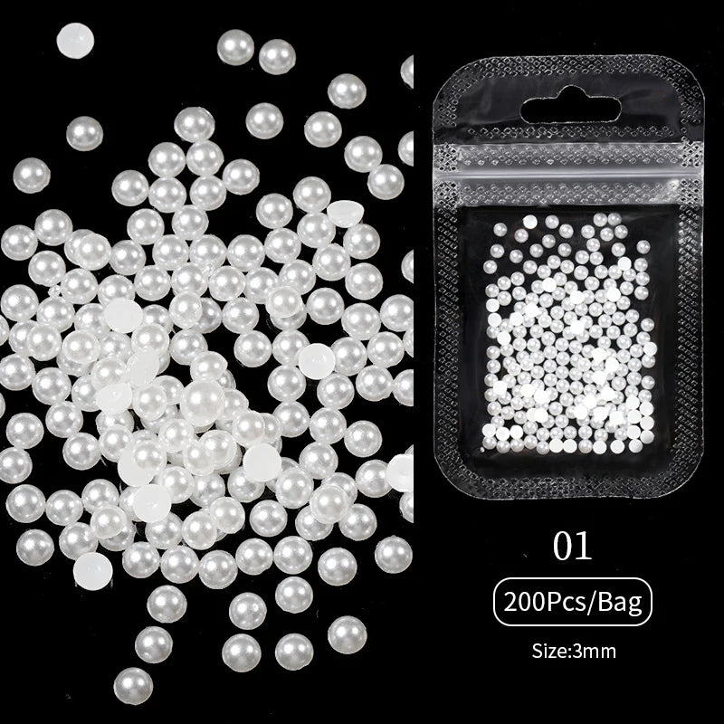 Kawaii Lollypop 3D Nail Art Charms Set with Resin Butterfly and Bear Rhinestones