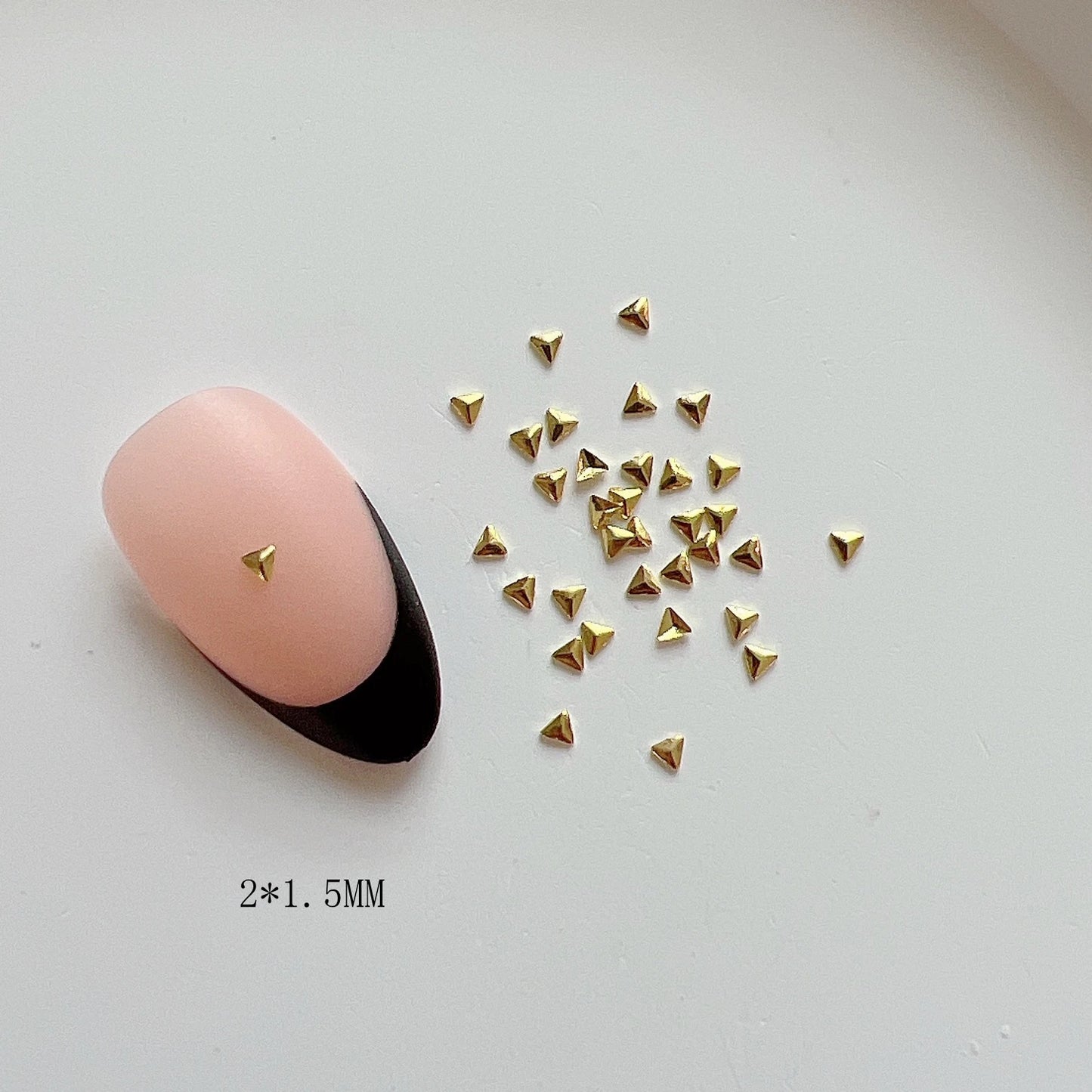 Nail Angel 3D Metal Mini Star Heart Square Bow Charm Set