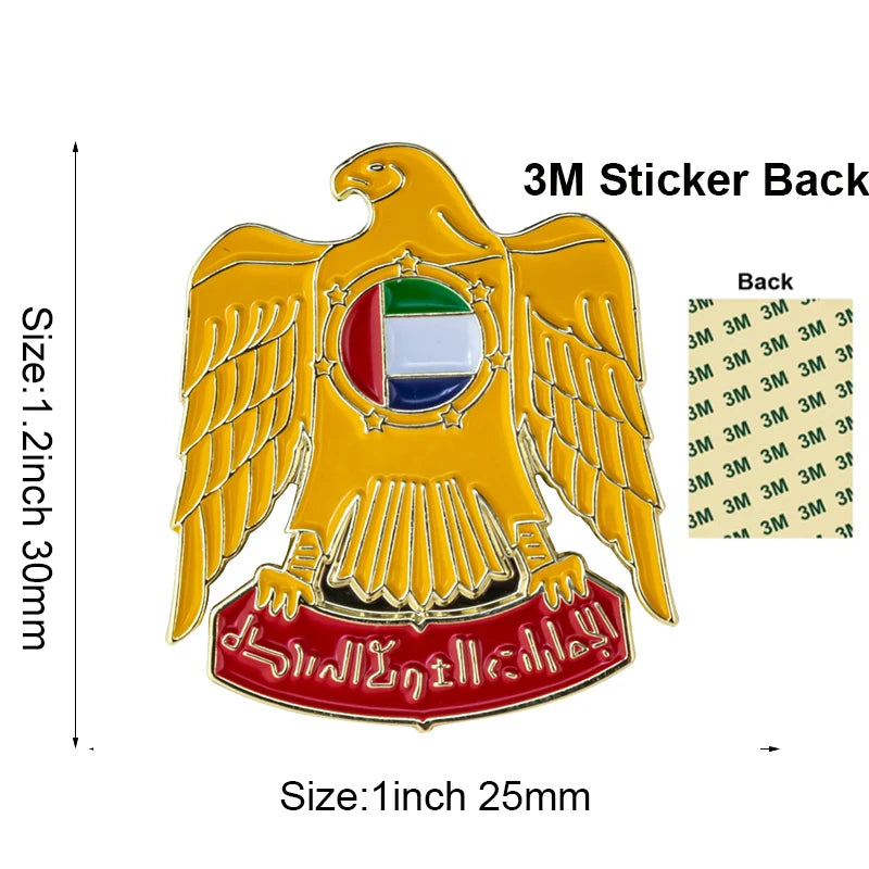 Stylish Saudi Arabia Themed Metal Pin Brooches for Mobile Phones