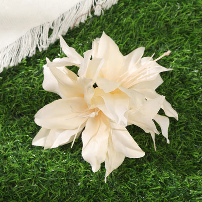 Bohemian Orchid Flower Hair Clips for Women Bridal Beach Wedding Hair Accessories