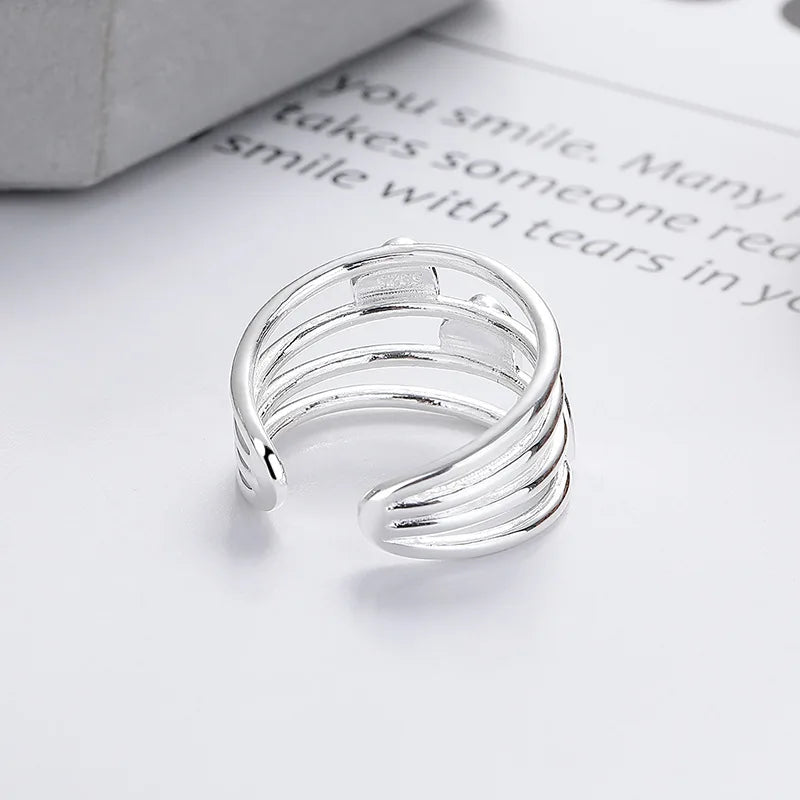 Elegant 925 Sterling Silver Heart Stackable Engagement Rings for Women