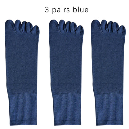 Mens Split Toe Cotton Crew Socks Moisture Wicking Freshness