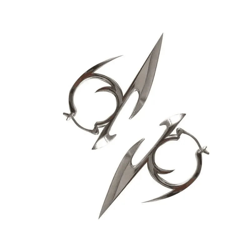 Punk Rock Irregular Spike Stud Earrings for Hip Hop Gothic Style