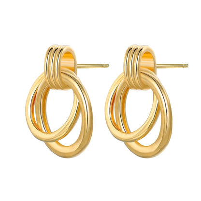 925 Sterling Silver Gold Hoop Earrings Halloween Pumpkin Skull Christmas Tree Zircon Studs for Women DIY Jewelry