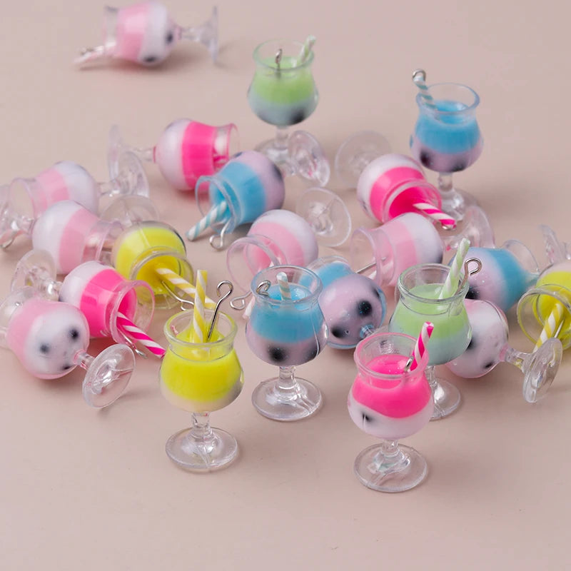 Charming 3D Resin Ice Cream Pendants for DIY Jewelry Creations