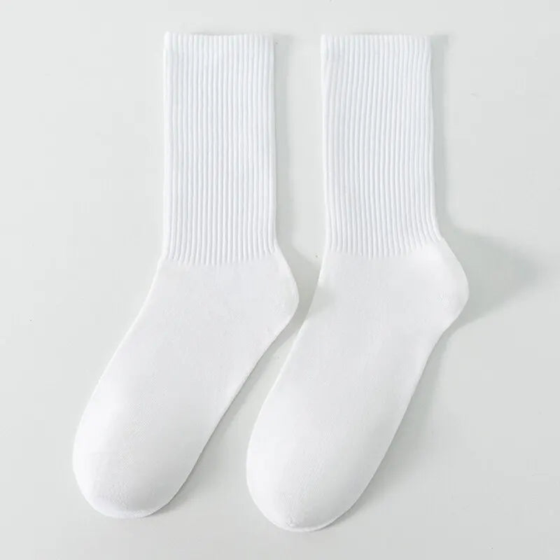 6/12 Pairs Middle Tube Socks For Men Casual Harajuku Fashion