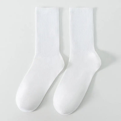 6/12 Pairs Middle Tube Socks For Men Casual Harajuku Fashion
