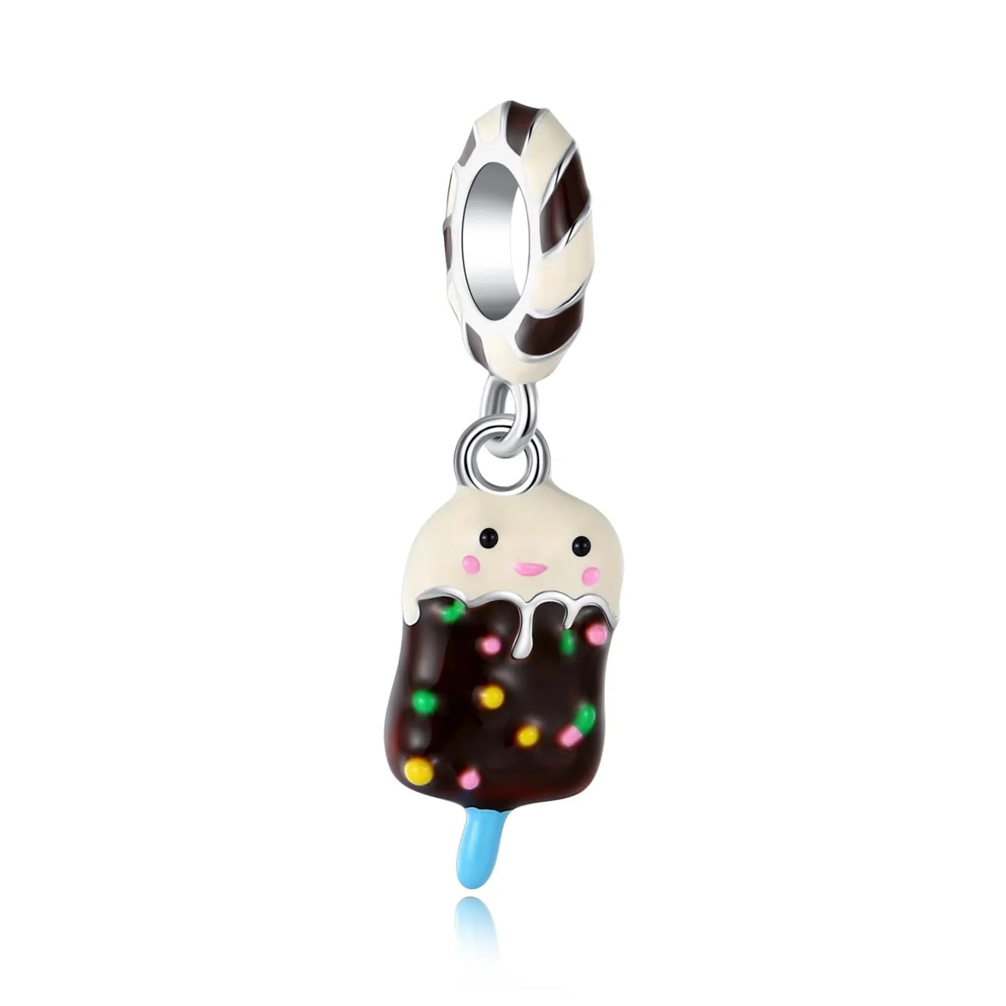 Original 925 Sterling Silver Blue Zircon Space Charms Aircraft Planet Astronaut Beads for DIY Necklace and Bracelet Jewelry Gift