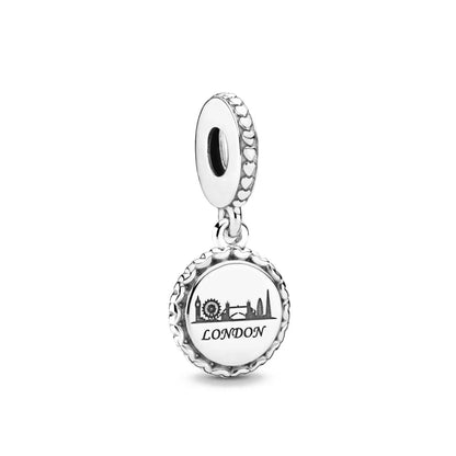 Exquisite 925 Silver Car Bead Cross Pendant for European Bracelets Stylish DIY Jewelry for Women