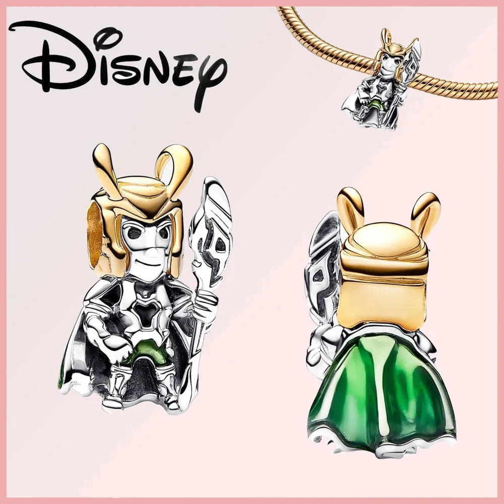 Disney 925 Sterling Silver Stitch Minnie Winnie Dangle
