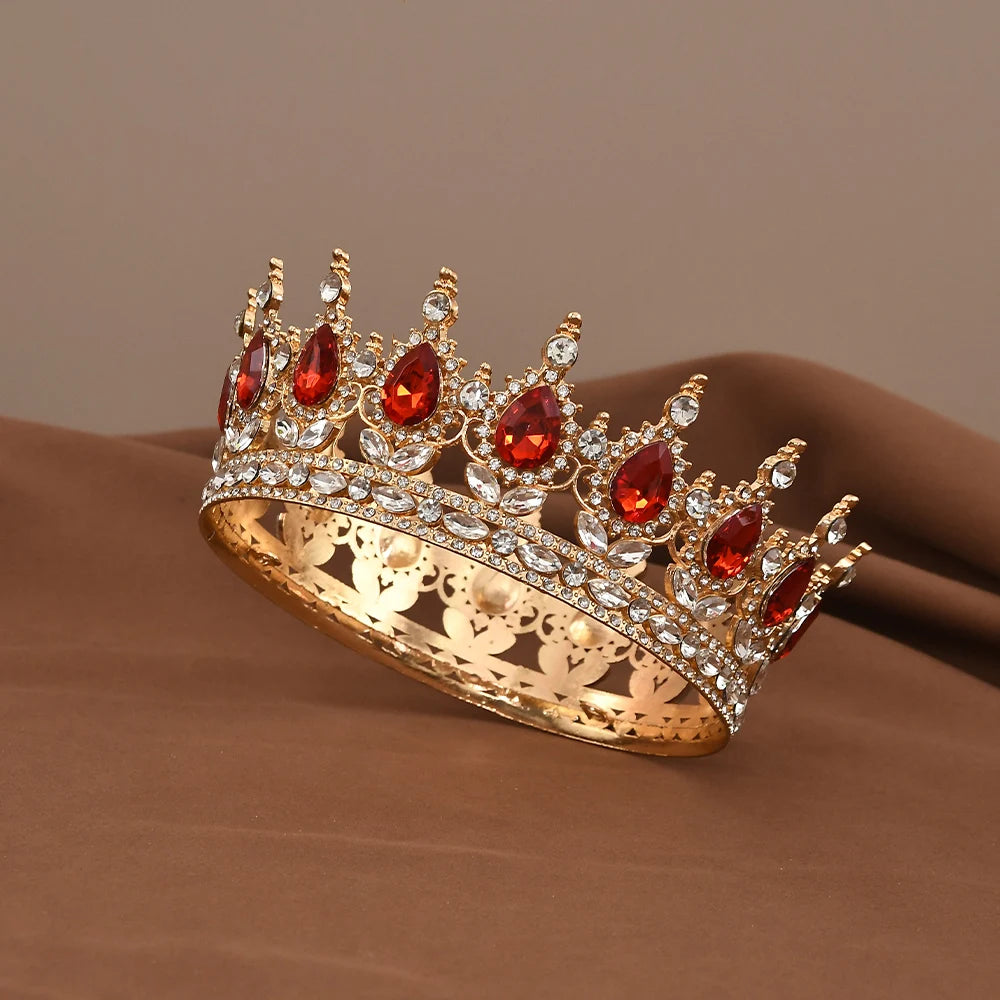 European Princess Tiara - Baroque Crystal Crown for Weddings & Pageants 3