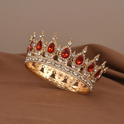 European Princess Tiara - Baroque Crystal Crown for Weddings & Pageants 3