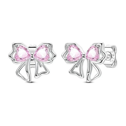 925 Sterling Silver Tulip Hoop Earrings with Dragonfly Firefly Bow Shell Conch and Turtle Designs Fine Jewelry Gifts for Women